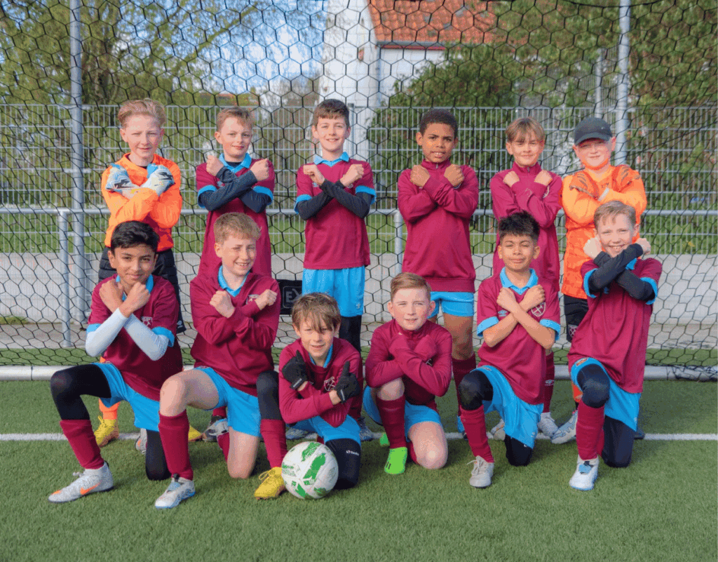 Young players enjoying West Ham United Summer Camps