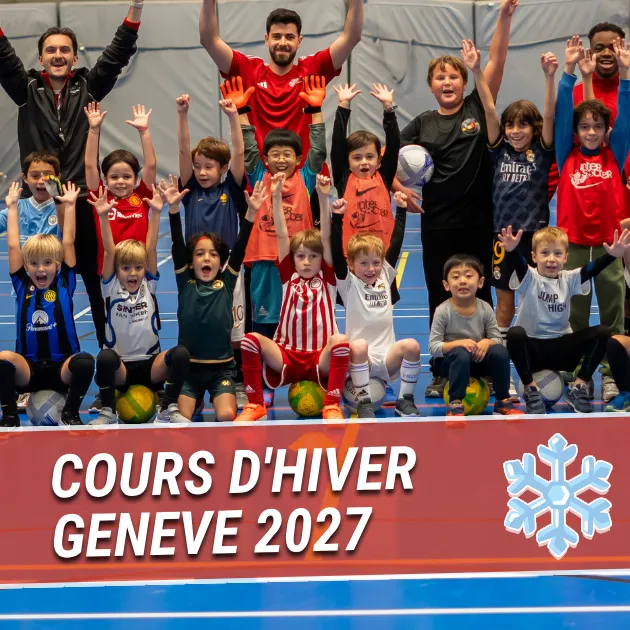 Cours de foot d'hiver en intérieur Genève 2027