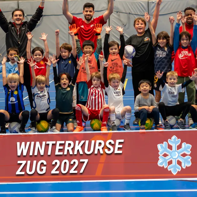 Winter-Hallenfussballkurse in Zug 2027