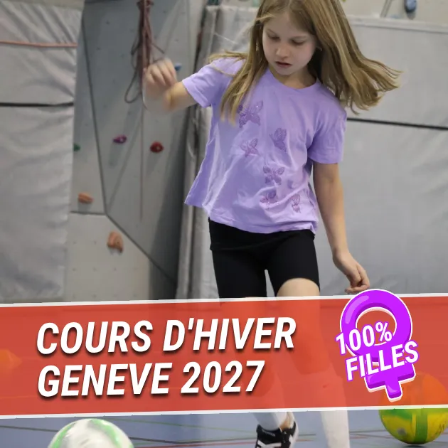 Cours de foot d’hiver en intérieur réservés aux filles Genève 2027