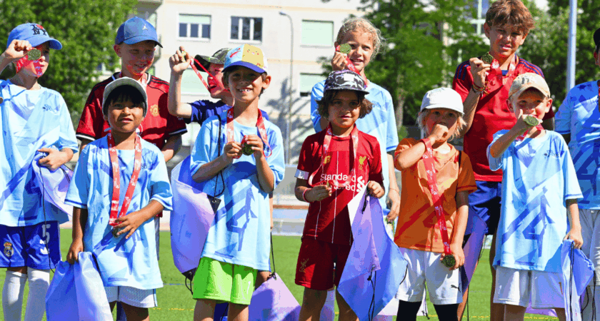 Children at Intersoccer Camp
